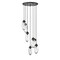 Z-Lite Arden Chandelier, 7-Light, 18 In.W x 12 In.H, Matte Black/Clear 651P-7R-MB - alternate 5